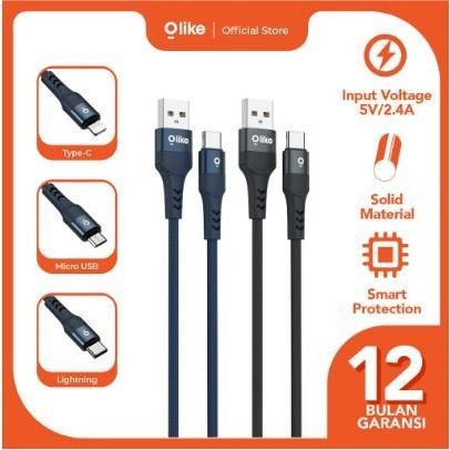 OlyIKE DATA CABLE D102M / D102C / D102L / D102CC / D102CL / D102C - 2METER 3A 18W FAST CHARGING LIVE
