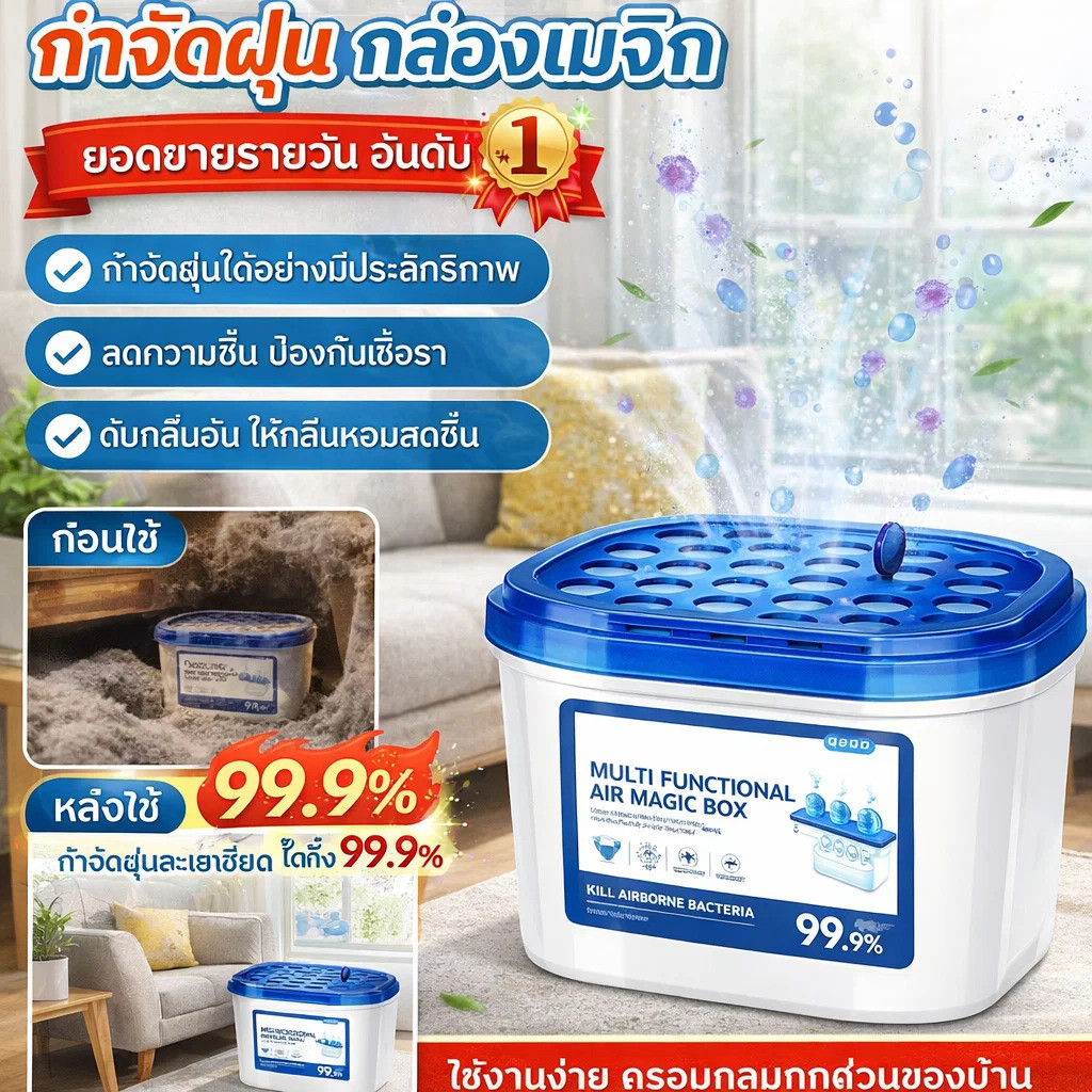 🛡️ราคาต่ำที่สุด/คุณภาพสูงสุด🔎 กล่องเก็บฝุ่นประจุลบ【กำจัดฝุ่นเร็วใน 3 วินาที】นวัตกรรมที่ได้รับการรับรองจากสหรัฐอเมริกา พร้อมระบบตรวจจับอัตโนมัติ ครอบคลุมพื้นที่สูงสุด 30 ตารางเมตร ผสานการดูดฝุ่น การฆ่าเชื้อ และการฟอกอากาศ ปราศจากสารเคมีอันตราย
