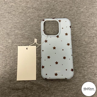 เคสไอโฟน 13 11 17เคสสีล้วนลายดาว สีฟ้าชมพูครีม ม้า2026 น่ารัก สำหรับ IPhone 17 13 15 16 11 14 12 Pro Max 15 16 14 Plus