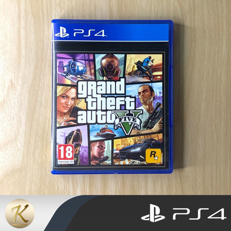แผ่นเกมส์ PS4 : GTA V (Grand Theft Auto V) 📍(แผ่นเกมส์ มือ2) สินค้าพร้อมจัดส่ง
