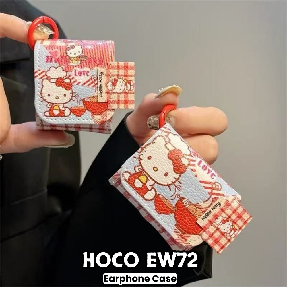 ส่วนลดสําหรับ HOCO EW72 กรณีน่ารักการ์ตูนสิ่งทอหัตถกรรมหูฟังกรณีปลอกฝาครอบ