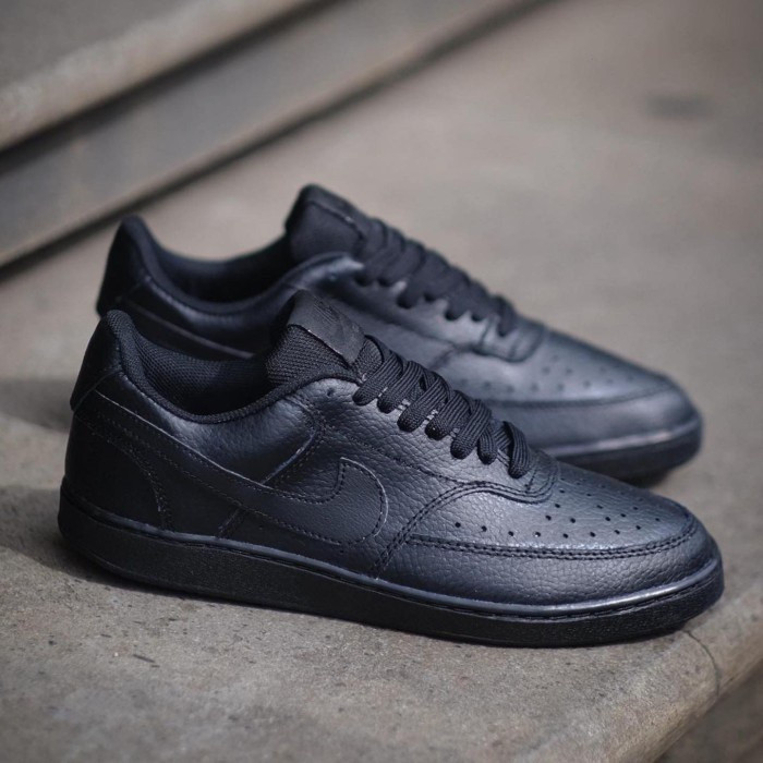 耐克 Court Vision Original 全黑绿色运动鞋