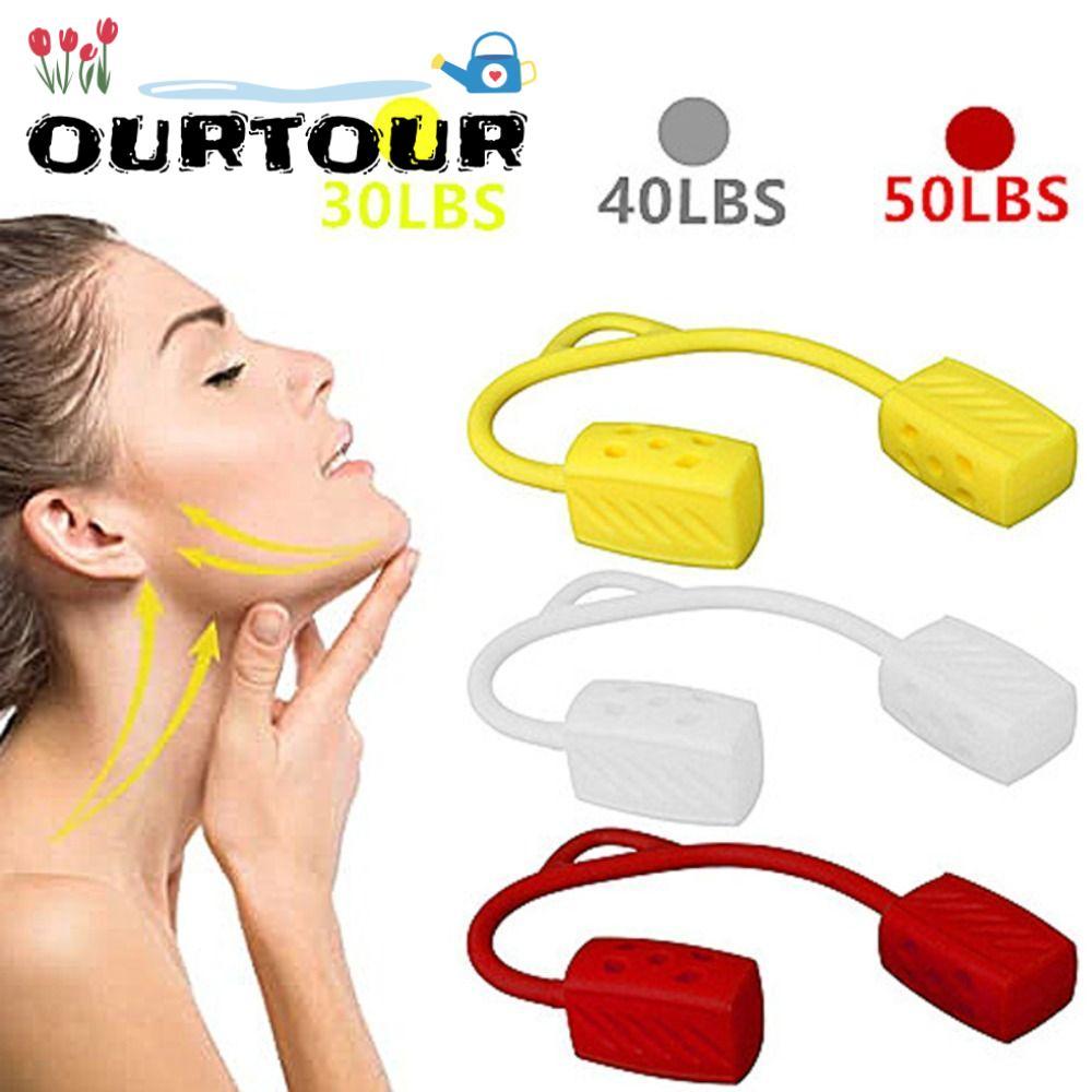 URTOUR คอ Toning, Jawline Exerciser อัพเกรด Jaw Exerciser, ผู้หญิงผู้ชาย Double Chin Reducer 30/40/5