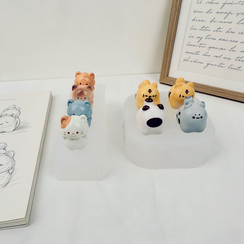 ลูกแมวจิ๋ว (ไร้ค่าธรรมเนียม) เครื่องประดับตกแต่งเค้กแม่พิมพ์ซิลิโคน - รูปที่ 2