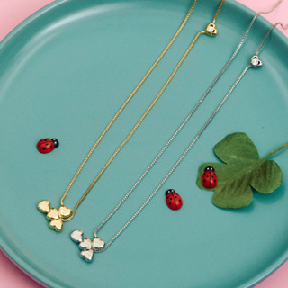 YVIS Wish Leaf Brass Necklace - Lucky Charm Collection