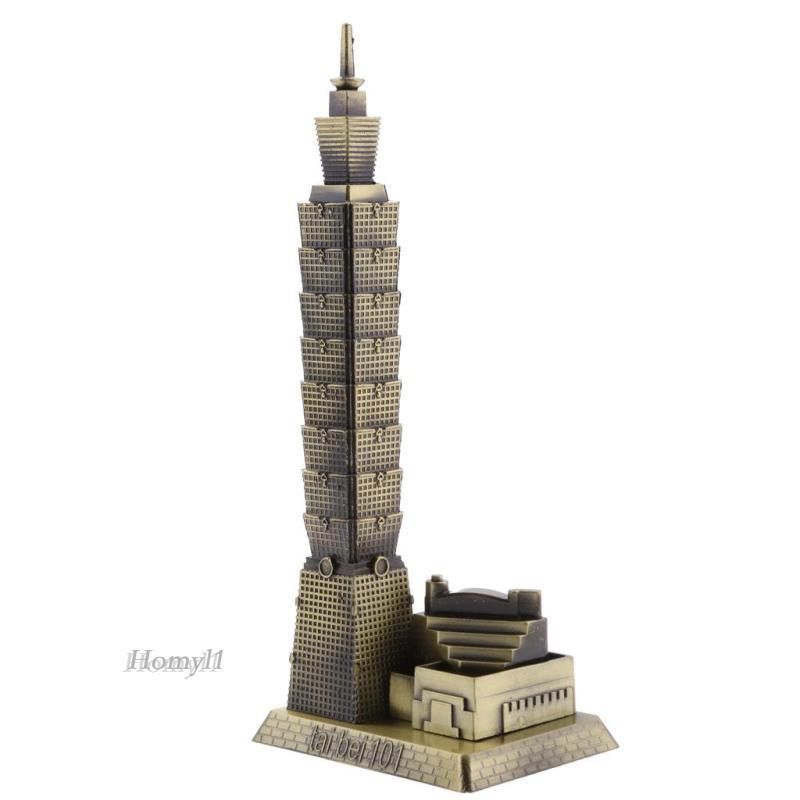 [โฮมิล1] ไทเป 101 ทาวเวอร์อาคารประติมากรรมรูปปั้นหุ่นรุ่นของไต้หวันบ้าน/ตกแต่งสํานักงานของสะสม