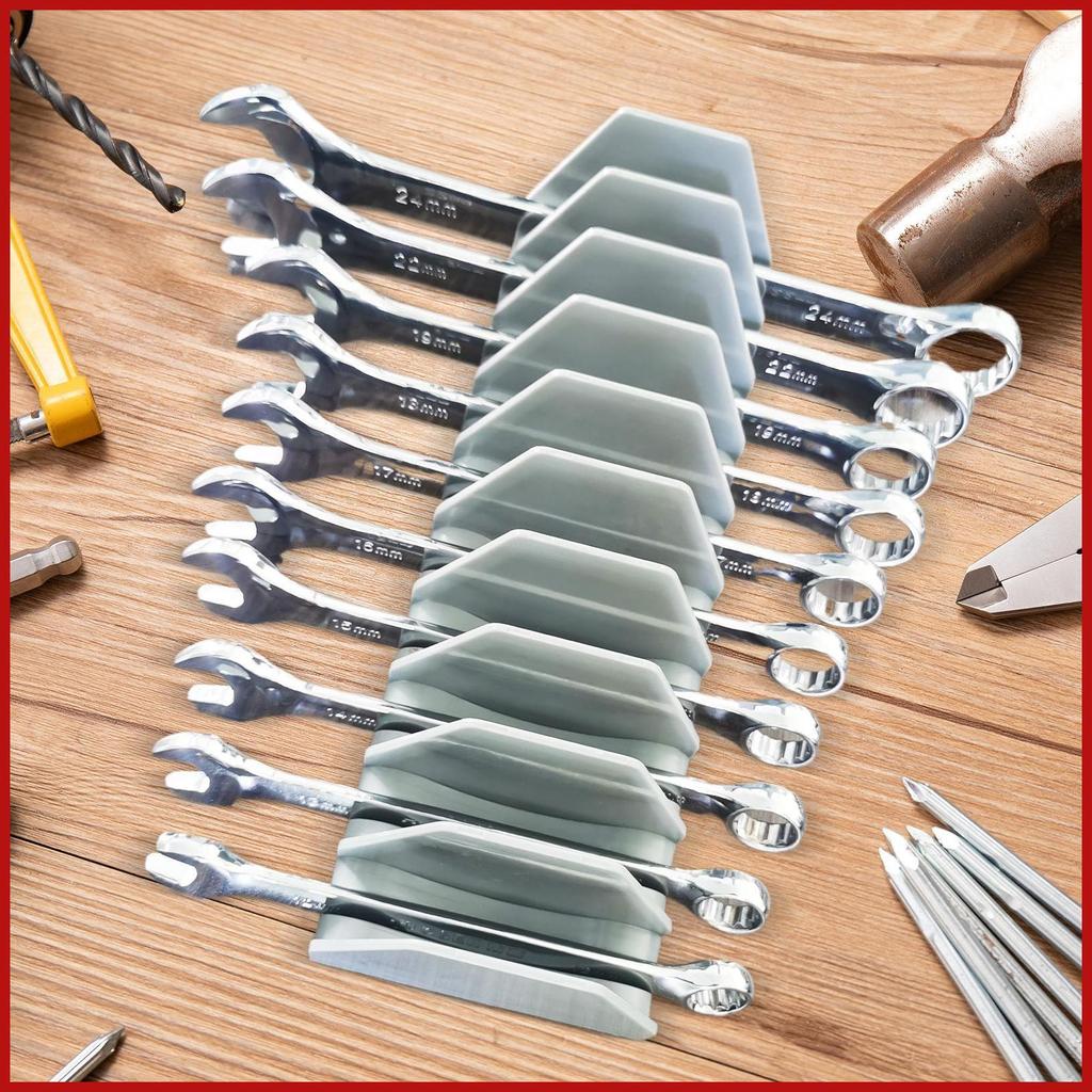กล่องเครื่องมือประแจกล่องเครื่องมือ Widget 10-Slot Rack ถาดกรณี Driver Extension สําหรับรถบรรทุกรถ p
