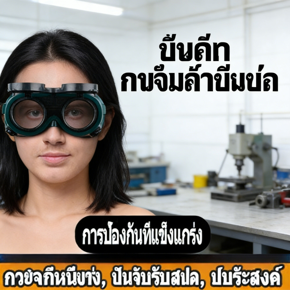 เชื่อมตาป้องลม ปรับแสงเหมาะสม ตาเชื่อมไม่ปวด ป้องฝุ่นแว่นตา