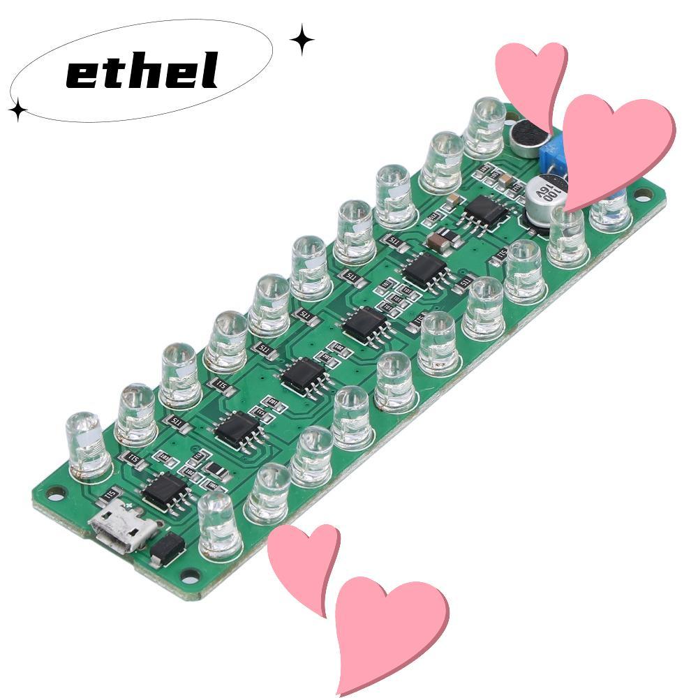 ETHEL LED VU Meter, จอแสดงผล LED ควบคุมเสียง VU Meter, LED ระบุการเชื่อมต่อย้อนกลับไฟป้องกันจอแสดงผล