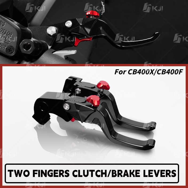 สําหรับ Honda CB400X/CB400F สองนิ้วสั้นเบรคคันโยก Racing Handle Levers อะไหล่