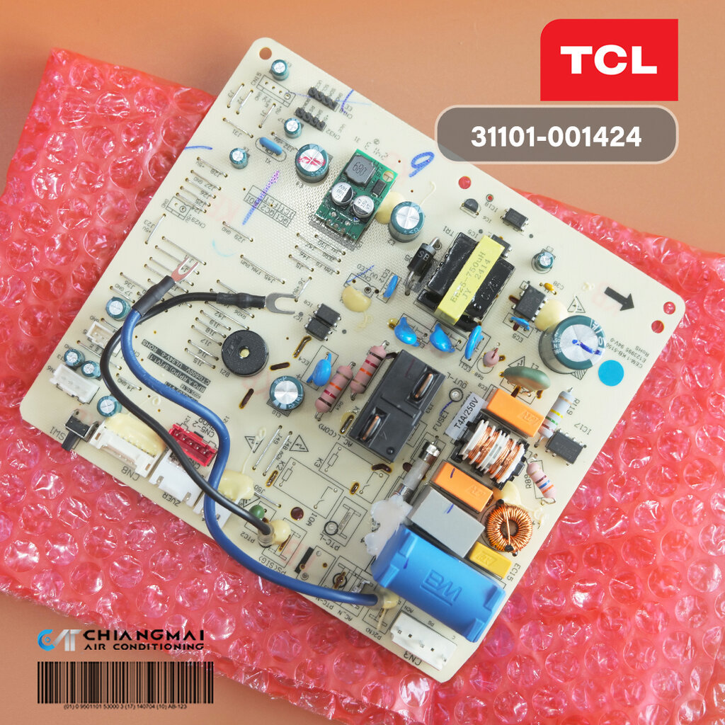 31101-001424 แผงวงจรแอร์ TCL แผงบอร์ดแอร์ทีซีแอล บอร์ดคอยล์เย็น รุ่น TAC-MTP25W อะไหล่แอร์ ของแท้ศูน