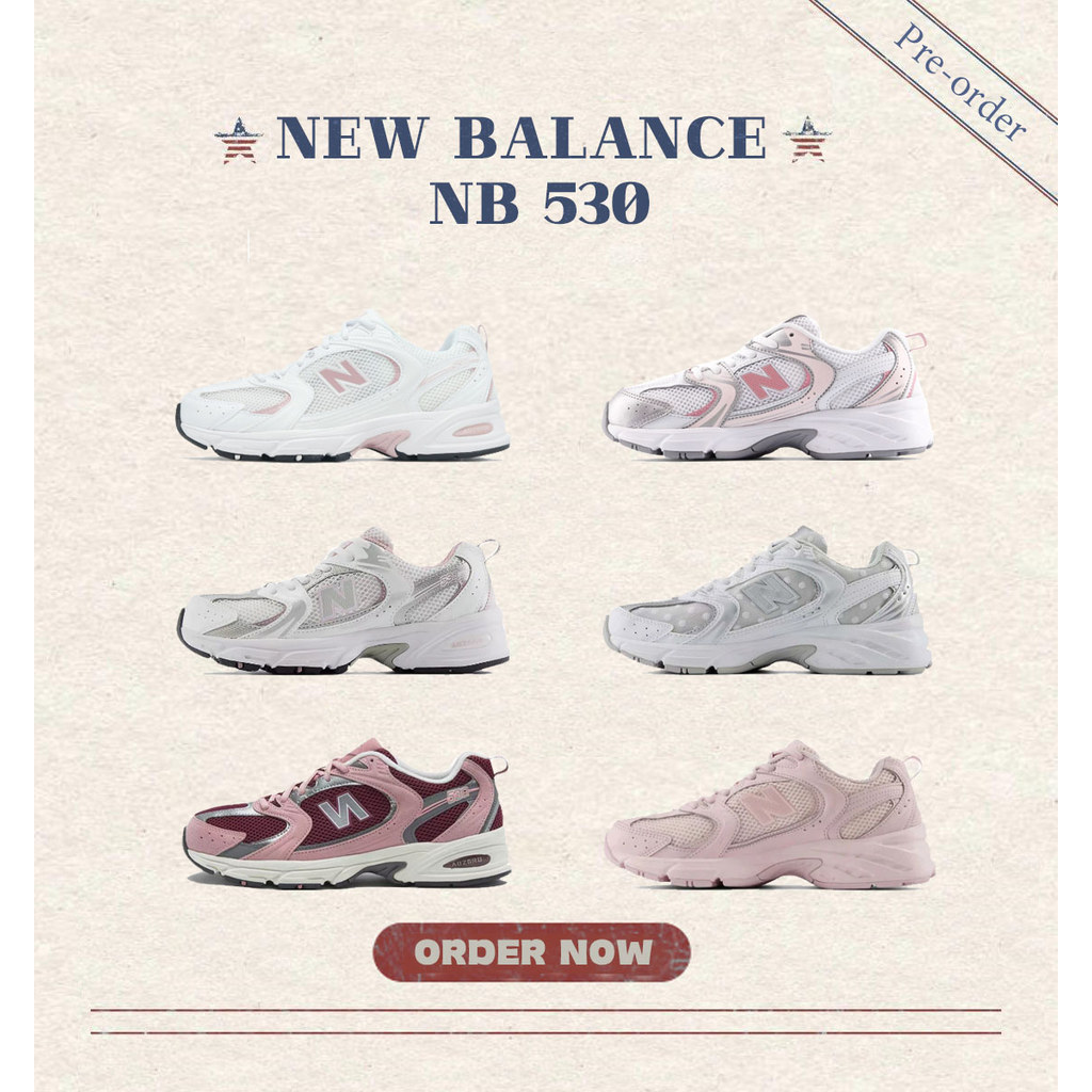 ☆pre-order☆ของแท้100% รองเท้า New Balance NB 530 U530CSA/GR530GK/GR530EC/U530HFW/U530TBD/MR530PG [พร