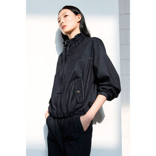 H&M(เอชแอนด์เอ็ม) แจ็กเก็ตชายระบายฟู ผู้หญิง 1326993_1