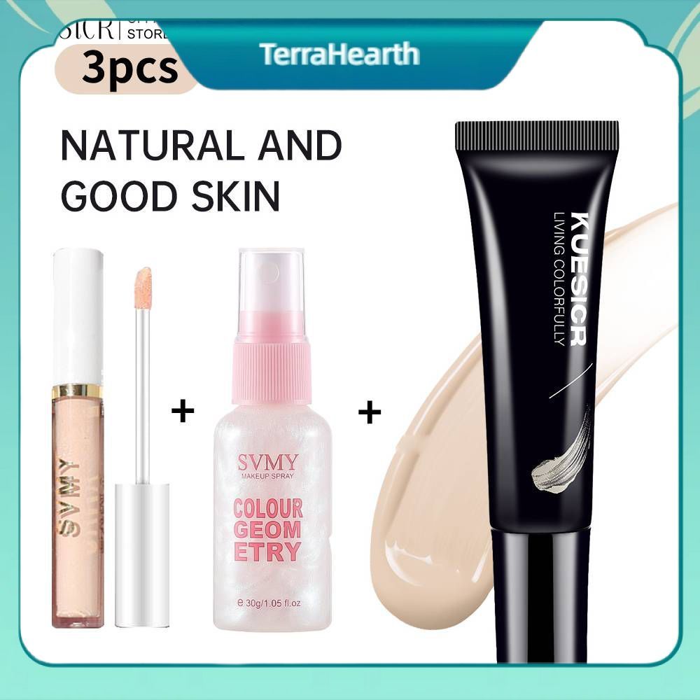 【จัดส่งภายใน 2-3 วัน】 [เก็บเงินปลายD] ชุดตัวอย่างไพรเมอร์สำหรับใบหน้า 3 สี 10 กรัม + เครื่องสำอาง SV