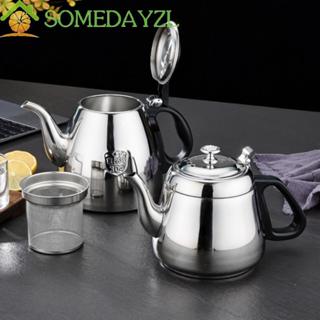 SOMEDAYZL กาต้มน้ํา, น้ําหนักเบาง่ายต่อการพกพากาน้ําชาสแตนเล…