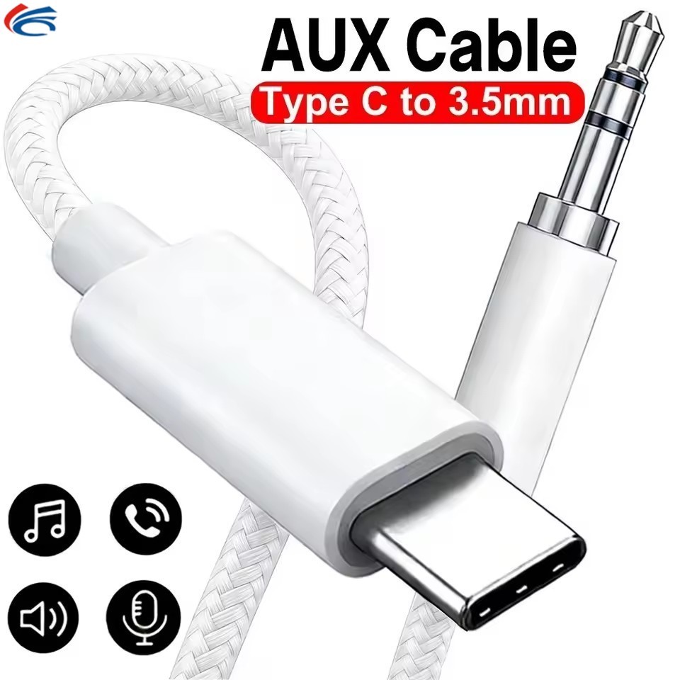 [AM3C]1/2 ชิ้น Type-C ถึง 3.5 มม. 1M พร้อมเสียง Lossless, สายเคเบิลอะแดปเตอร์เสียงสําหรับลําโพง | เว