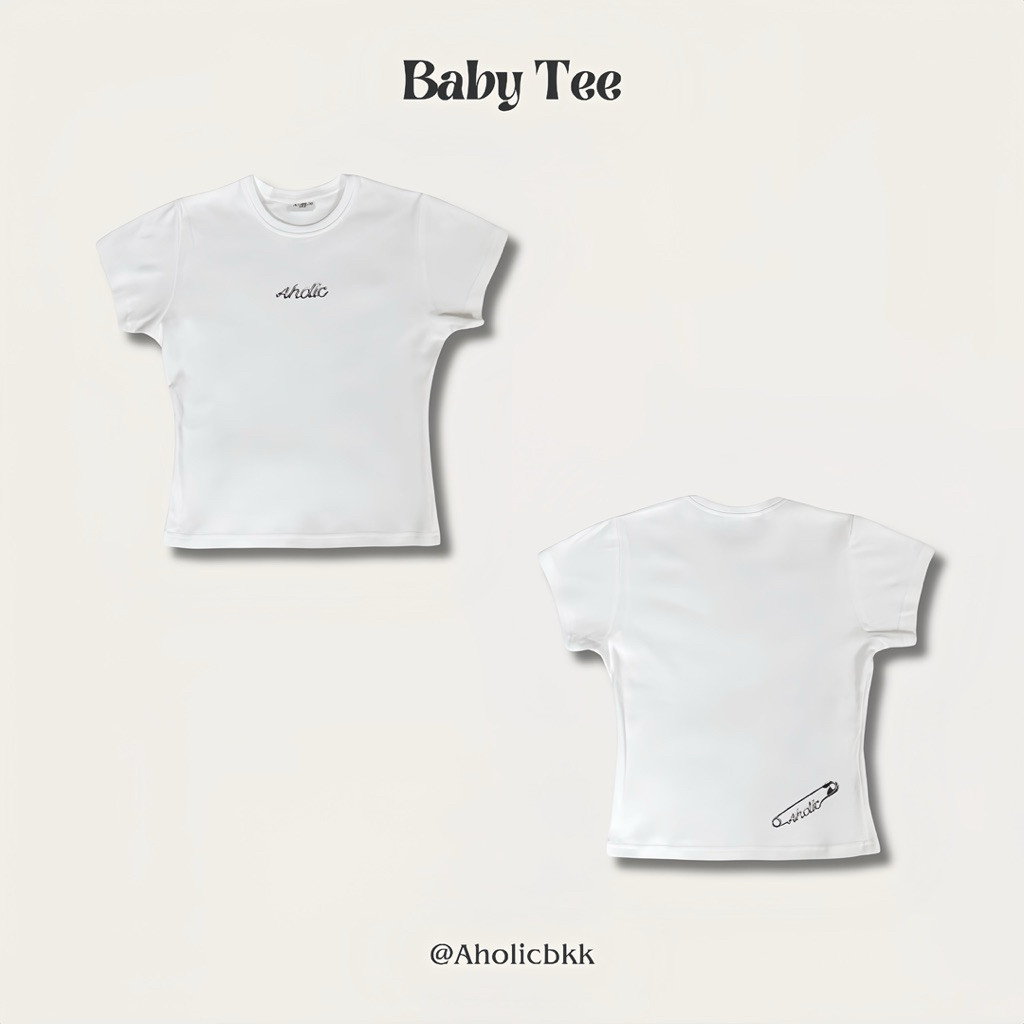 เสื้อทรง BABY TEE TAGGED for Style