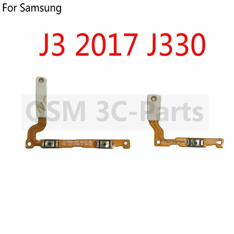 สําหรับ Samsung Galaxy J3 2017 J330 เปิดปุ่มปรับระดับเสียง Flex Cable อะไหล่ทดแทน