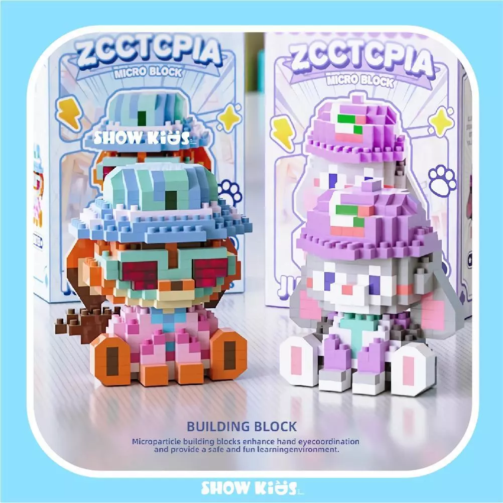 ตัวต่อ Mini Block รูปสัตว์ ของเล่นตัวต่อ DIY ของสะสม ตกแต่งโต๊ะ ของขวัญน่ารัก thumbnail 4