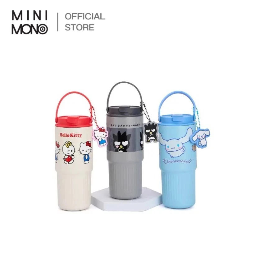 Mini Mono x Sanrio กระบอกน้ำสแตนเลสเก็บอุณหภูมิ 700 มล. สองชั้น ฟังก์ชั่นการใช้งานหลากหลาย | ลิขสิทธิ์แท้