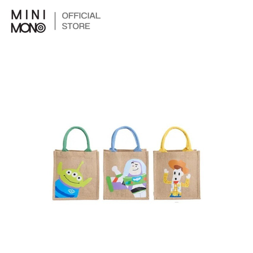MINI MONO กระเป๋าผ้า Toy Story Disney Tote Bag ยูนิเซ็กส์ ดีไซน์น่ารัก น้ำหนักเบา พกพาสะดวก