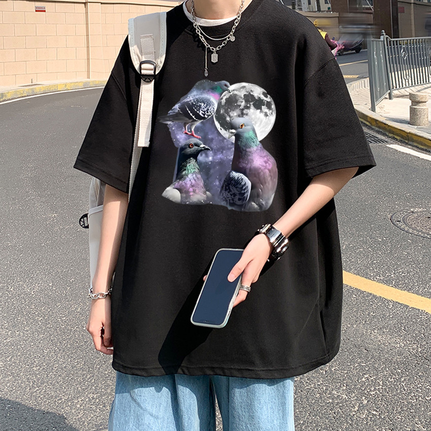 แฟชั่นSp5der worldwide 555555 TEE Printed Casual Short Sleeve T-Shirt