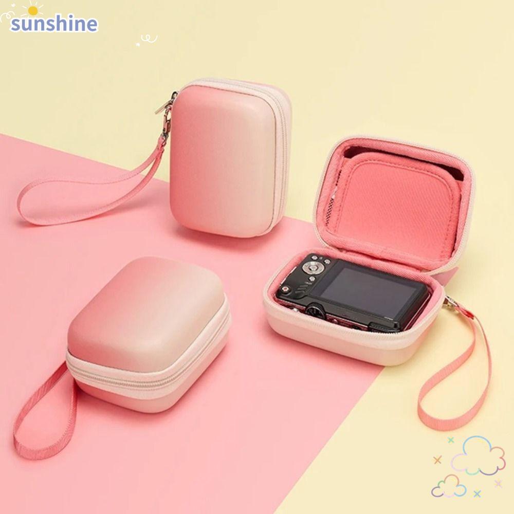 SSUNSHINE กระเป๋ากล้องดิจิตอล, Mini Anti-shock Hard Cover, อุปกรณ์เสริมกล้อง PU สําหรับ ZV-1 ZV-1II 