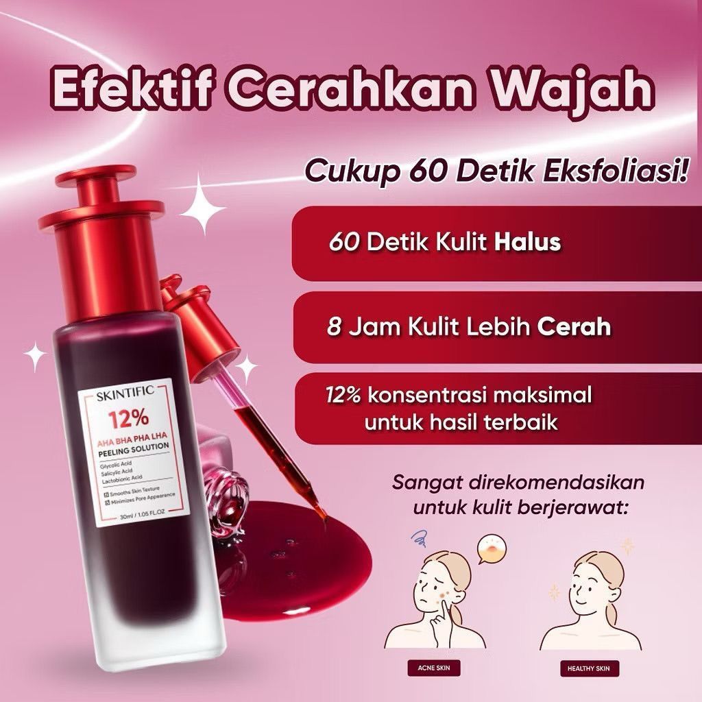 3 ชิ้น Skintific 12% Peeling Solution Serum Aha Bha Pha Shaim 护液20260302