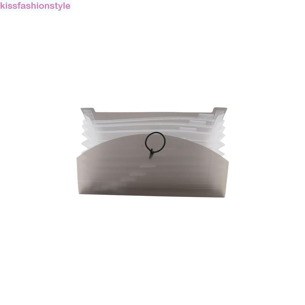 KISSFASHIONSTYLE กระเป๋าแฟ้มขยาย 13 กระเป๋า A6 Bill Storage คูปองแบบพกพา Tax Item Document Organizer