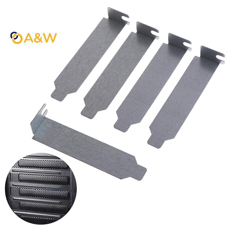 A & W 5 ชิ้น/ล็อต 8 ซม.เงิน PCI Slot Cover PCputer กรณีกรองฝุ่น nking Board