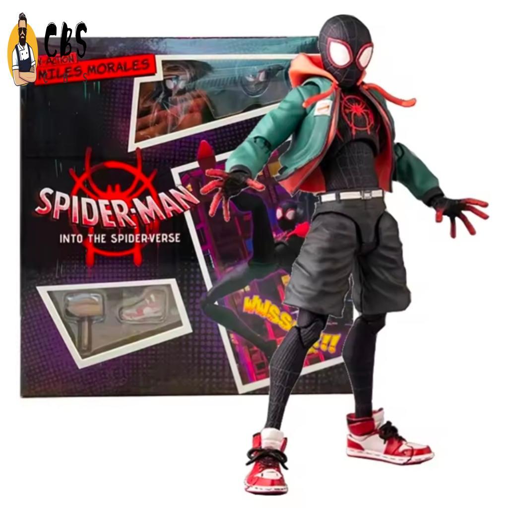 Marvel Spider-Man Miles Morales PVC Action Figure - SHFiguarts ของเล่นสําหรับเด็กผู้ชาย