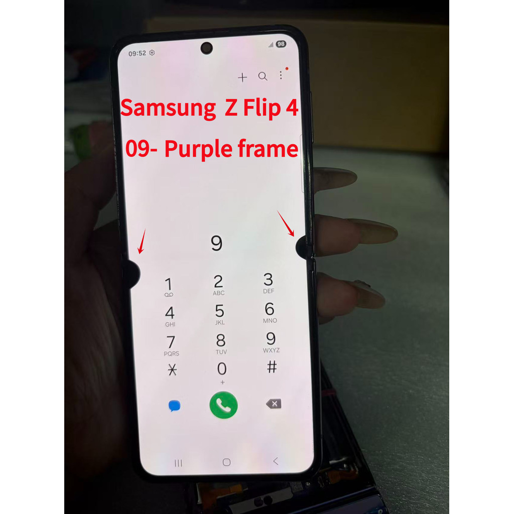 สําหรับ Samsung Z Flip4 จอแสดงผล LCD Touch Screen Assembly สําหรับ z flip4 SM-F721U F721B F721