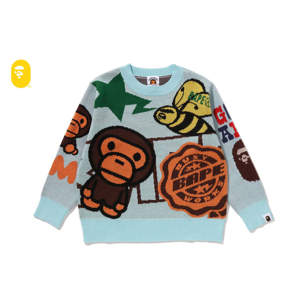 BAPE BAPE MILO เสื้อไหมพรม ของแท้ | นำเข้าญี่ปุ่น GOYOUTATI