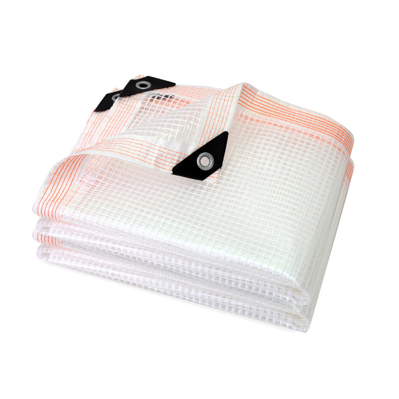 0.35 มม.160GSM นั่งร้านตารางผ้าตาข่ายเสริม Gazebo PE ผ้าใบระเบียงกันน้ํารั้วหน้าจอ Tarp Cover