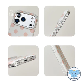 เคสไอโฟน13 17สำหรับ iPhone 12 16 15 17 air 14 13 Pro Max 15 14 Pro 15 16 14 Plus เคสIMD ลายจุดสีพาสเทลน่ารักฮิต