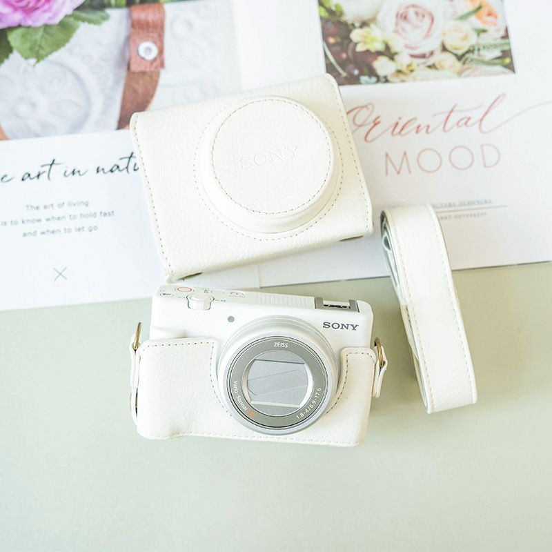 Sony ZV1 กระเป๋ากล้องรุ่นที่สอง Retro Girl Crossbody เคสป้องกัน g7x3 ฐานน่ารักสด 12Y