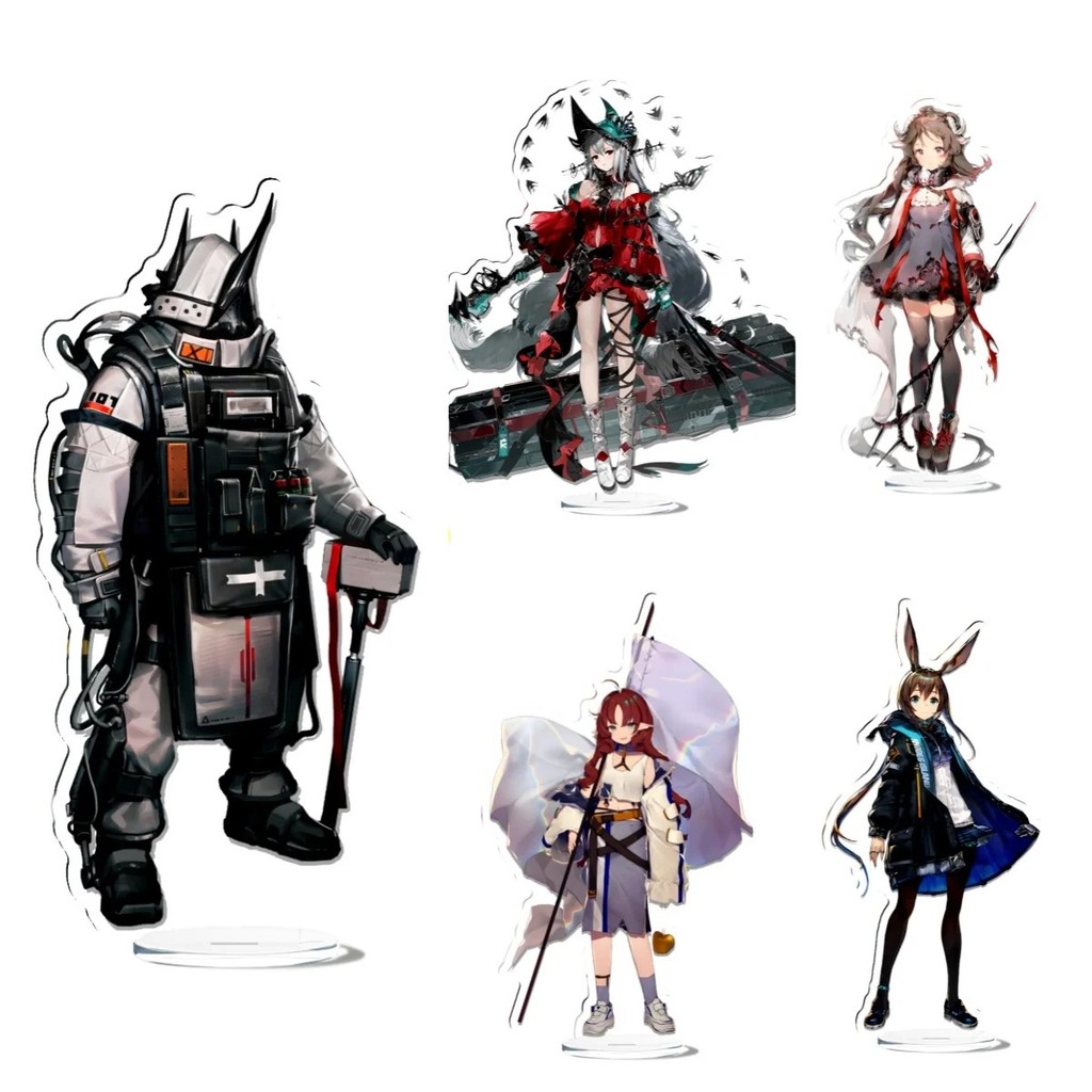 Standee Arknights micha รุ่นตัวอักษร Amiya Myrtle Skadi Mudrock Eyjafjalla โต๊ะเรียนตกแต่ง 15 ซม.อะน