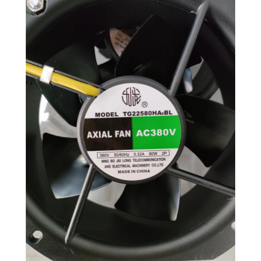 [Radiator] เครื่องเชื่อม Axial Fan พัดลมระบายความร้อน TG22580HA2BL/6BL AC380V 220V 0.4 A80W