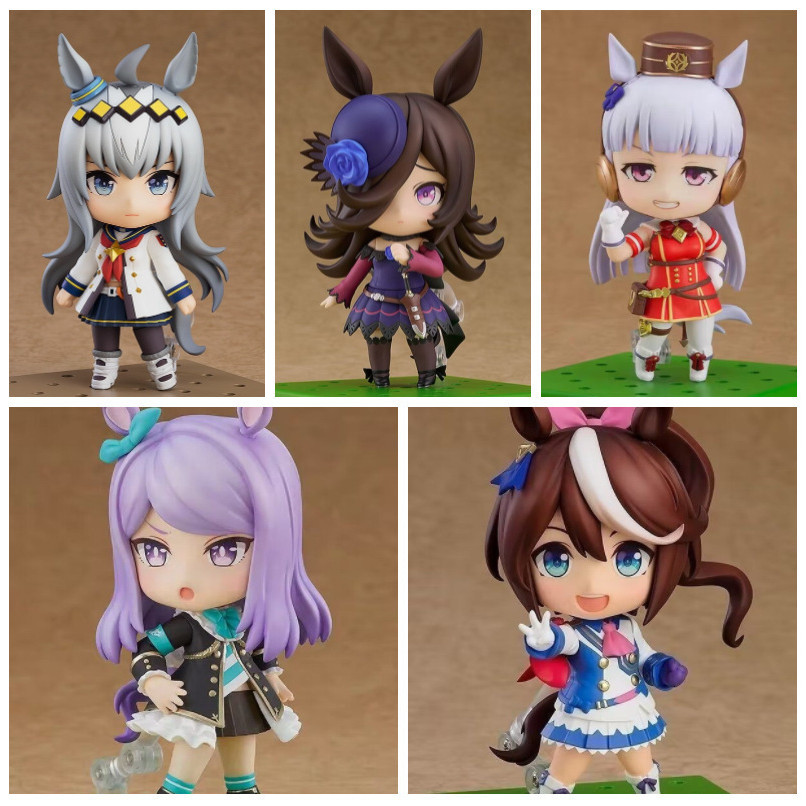 รุ่น Q Nendoroid Horse Racing Lady East China Sea Emperor Eye White McQueen Golden เรือข้าวอาบน้ําเก