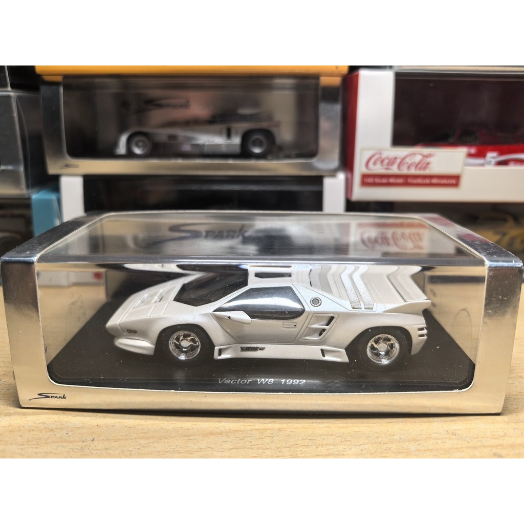 1/43 spark Car Model เวกเตอร์ w8 1992 Jerry Viegt "Make a Real Supercar สุดยอด Supercar" Dream Produ