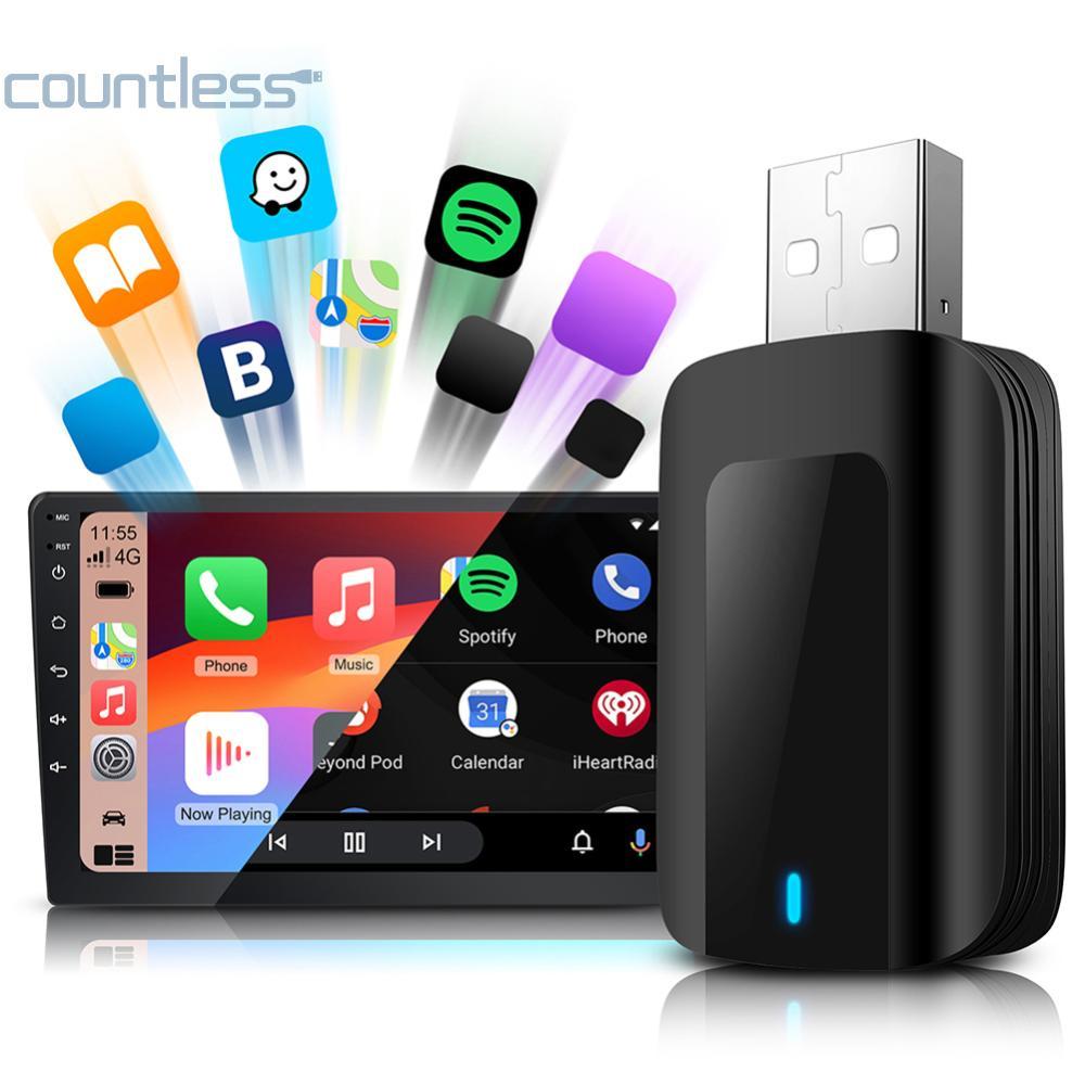 Wired To Wireless Carplay & Android Auto Smart Mini Box 2.4/5G WiFi Bluetooth-Compatible 5.0 สําหรับ