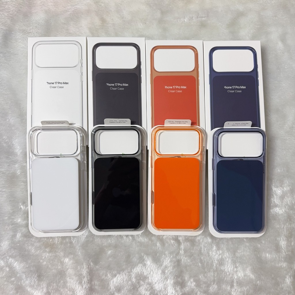 เหมาะสําหรับ IPhone 17 Promax สามแพ็คโปร่งใส Backplate เคสโทรศัพท์แม่เหล็กสี 17 Pro เคสป้องกัน