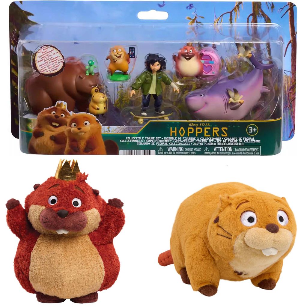American Disney Disney Disney Hoppers Beaver Transformation Plan ตุ๊กตารูปตุ๊กตาของเล่นของขวัญ
