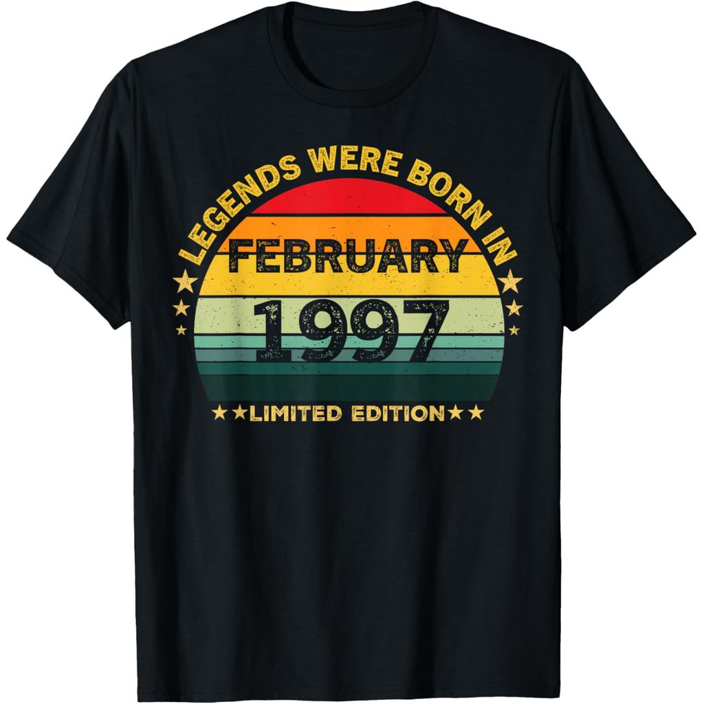 Vintage 29th Birthday Legends were Born in February 1997 T-Shirt