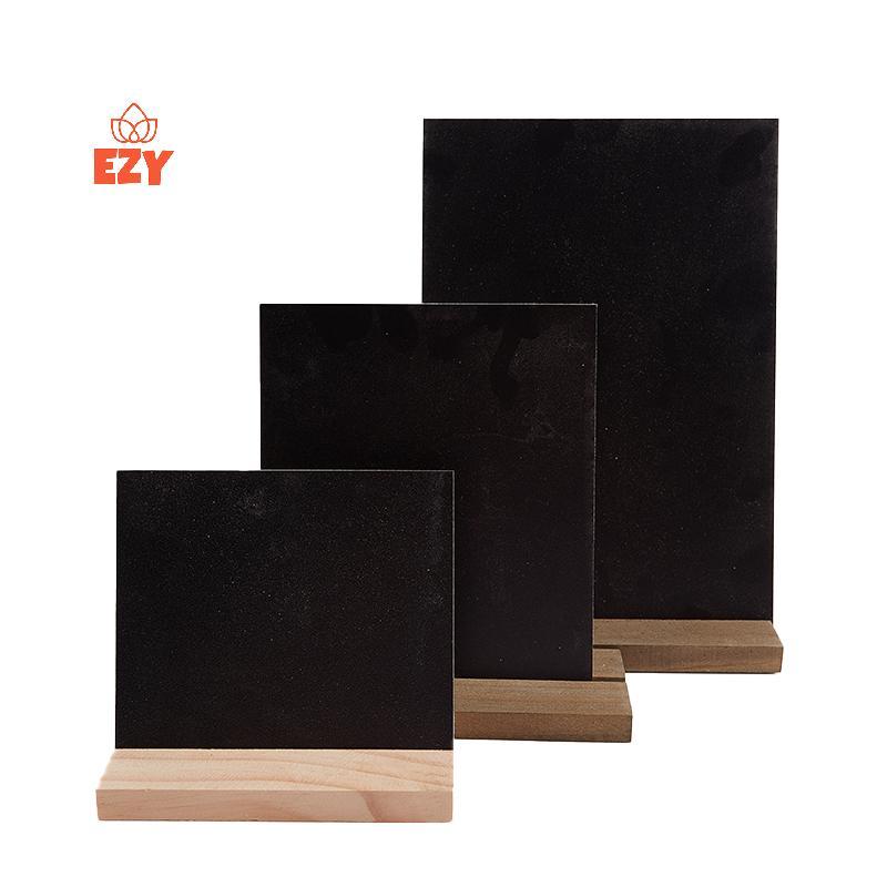 EZY กระดานข้อความป้ายแสดงฐานไม้ป้ายราคา Bla กระดานดํา Memo Bar ใหม่