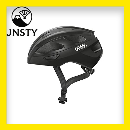 【Direct From Japan】 ABUS Bicycle Helmet Road Bike Road Helmet MACATOR Adult Size L Velvet Black