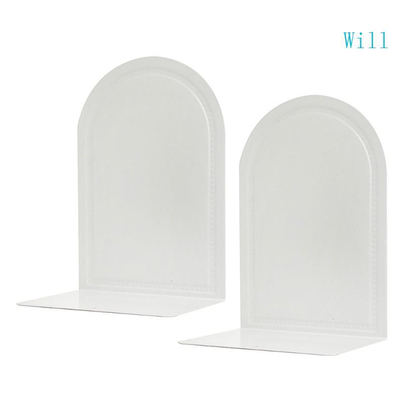 Will Book Holders Shelf Book Stoppers Bookends L-Shaped Book Support Rack