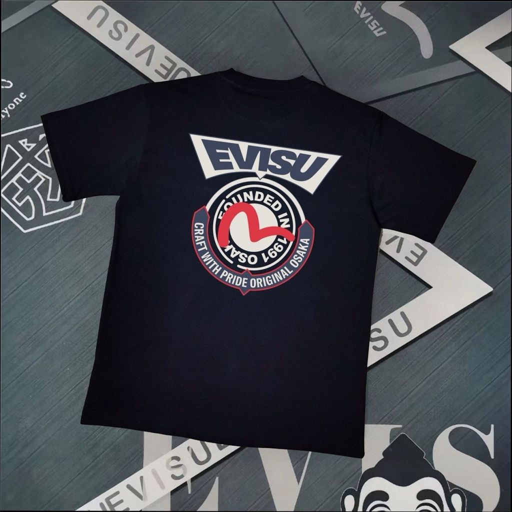 EVC Stylish Street Wear สำหรับทั้งผู้ชายและผู้หญิง ออกแบบรอบคอดีไซน์แขนสั้น เทรนด์แฟชั่นปัจจุบัน