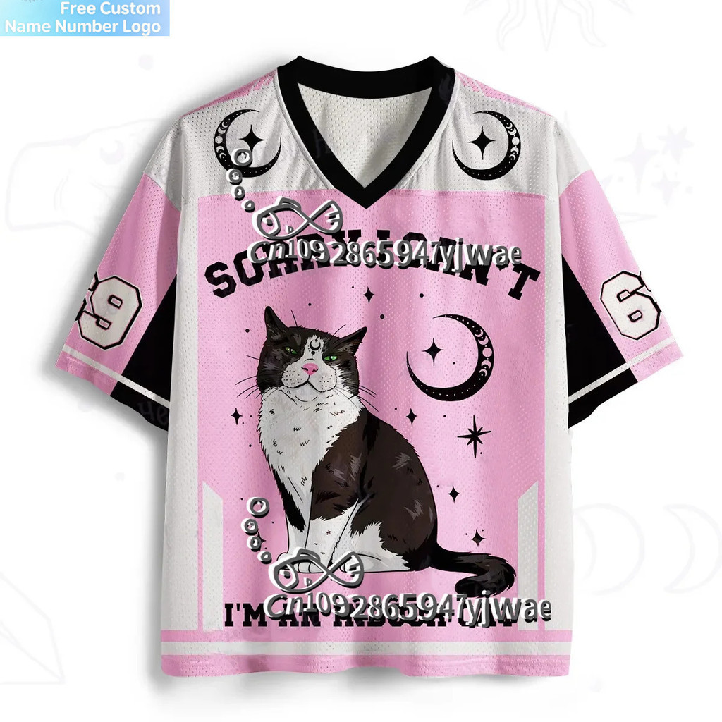 ครั้งแรกทั้งหมด IM Delight การ์ตูนน่ารักแมวกราฟิก Jersey Cat Lover ของขวัญ Tee แฟชั่น Streetwear Top