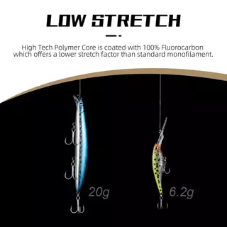 SeaKnight SK Fluorocarbon เคลือบสายตกปลาน้ำเค็ม ความยาว 50 ม./100 ม. เหมาะสำหรับการตกปลาทะเล ขนาด 3-100 LB